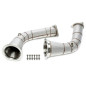 Downpipe con head shieldper Audi A4-RS4, A5-RS5  B9 (Cod. T-06AU019)