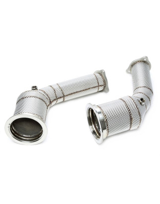 Downpipe con protezione termica and convertitore cataliticoper Audi A4-RS4, A5-RS5  B9 (Cod. T-06AU0