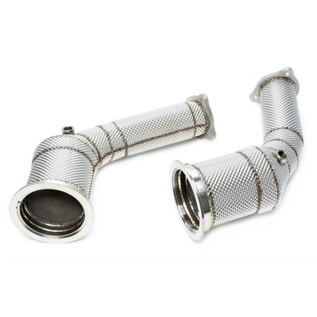 Downpipe con protezione termica and convertitore cataliticoper Audi A4-RS4, A5-RS5  B9 (Cod. T-06AU0