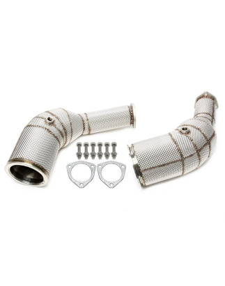Downpipe con protezione termicaper Audi A6-RS6 C8, A7 Sportback-RS7 (Cod. T-06AU023)