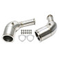Downpipe con convertitore cataliticoper Audi A6-RS6 C8, A7 Sportback-RS7 (Cod. T-06AU024)