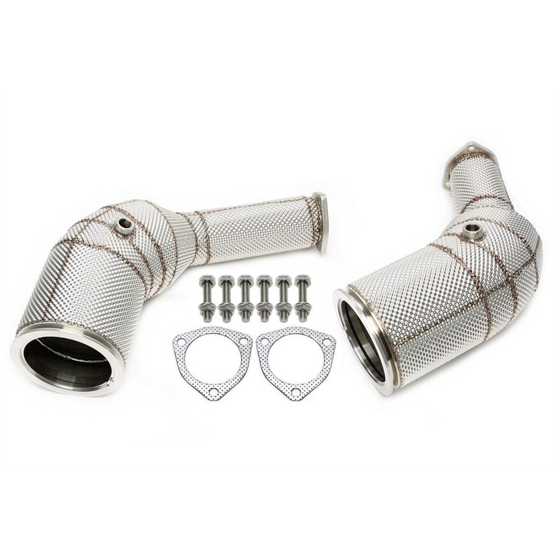 Downpipe con protezione termica and convertitore cataliticoper Audi A6-RS6 C8, A7 Sportback-RS7 (Cod