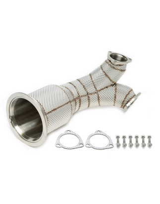 Downpipe con protezione termica and tranne convertitore cataliticoper Audi SQ5 3.0l TFSI V6 Turbo...