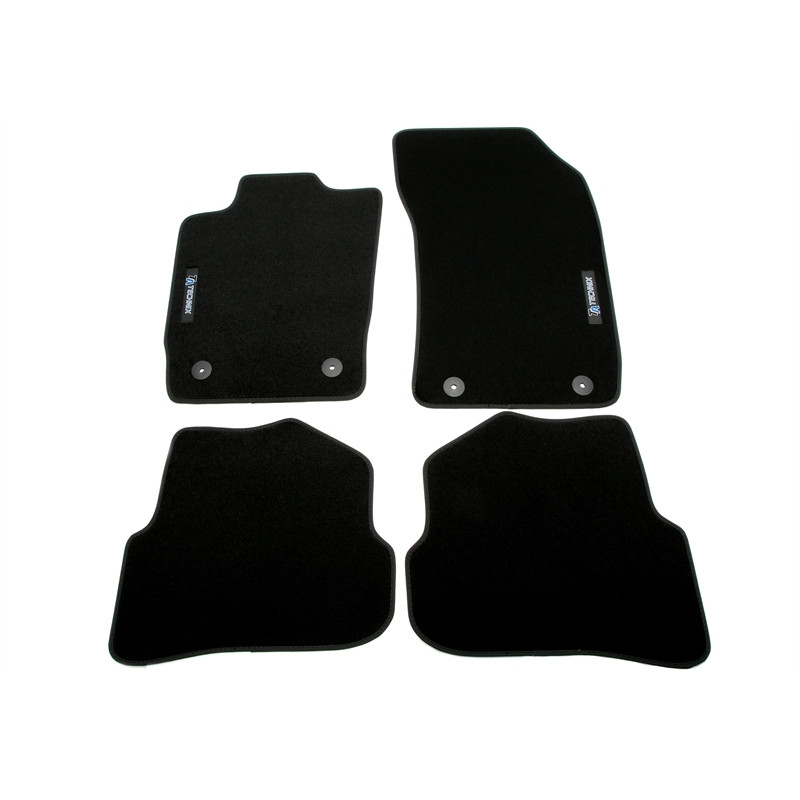 Set tappeti per auto con Logo per Audi A1  8X (Cod. T-34AU04)