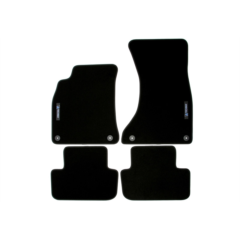 Set tappeti per auto con logo per Audi A4  8K (Cod. T-34AU05)