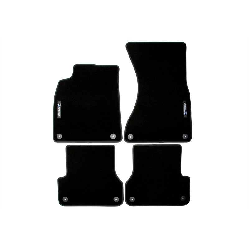 Set tappeti per auto con Logo per Audi A6  4G, A7  4G (Cod. T-34AU06)