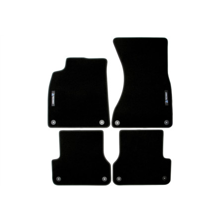Set tappeti per auto con Logo per Audi A6  4G, A7  4G (Cod. T-34AU06)