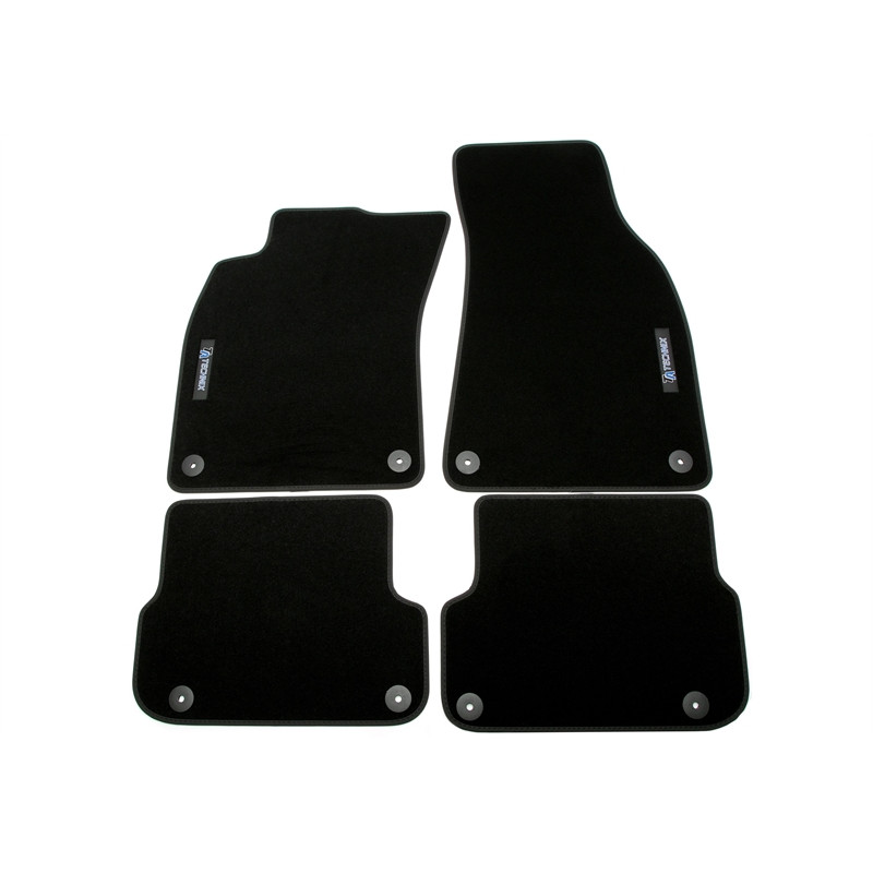 Set tappeti per auto con Logoper Audi A6  4F 06-11 (Cod. T-34AU09)