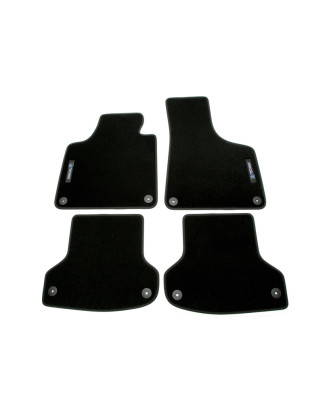 Set tappeti per auto con Logo per Audi A3  8P (Cod. T-34AU11)
