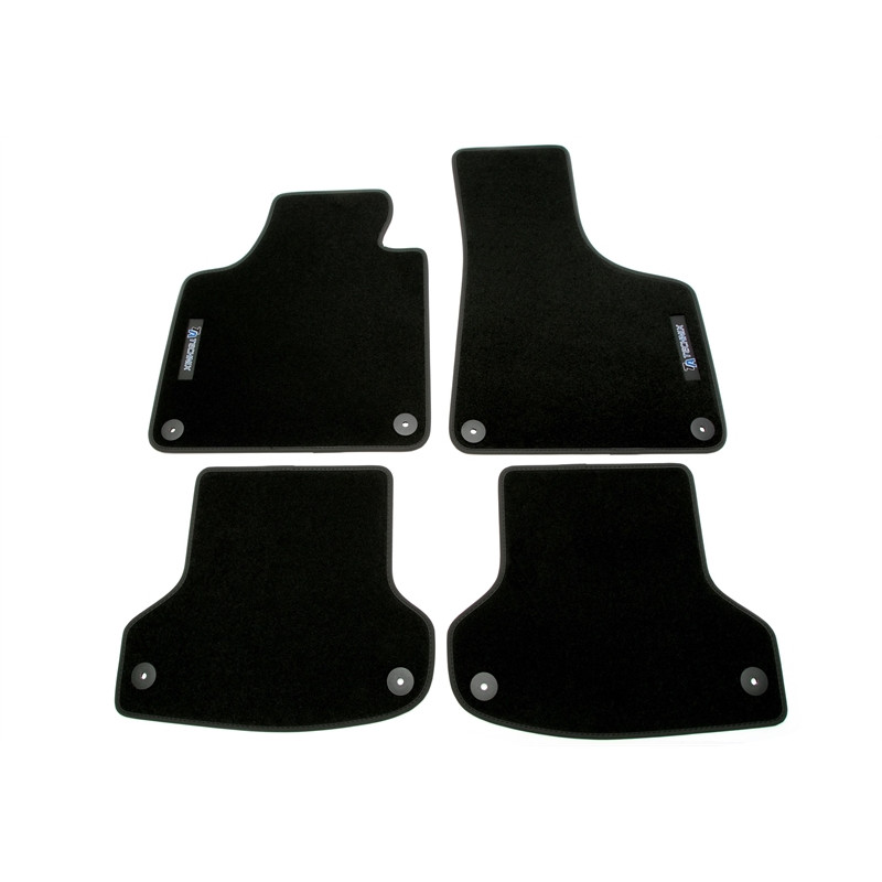 Set tappeti per auto con Logo per Audi A3  8P (Cod. T-34AU11)
