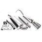 sistema di scarico 2x76mm round flanged per Audi 80,  89 (Cod. T-EVOA80AE276)