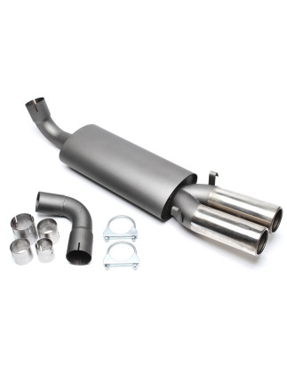 silenziatore sportivo  2x76mm per Audi 80+90  89, Coupe (Cod. T-EVOA80E276)