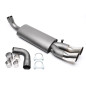 silenziatore sportivo  2x76mm DTM per Audi 80+90,  89, Coupe (Cod. T-EVOA80ED76)