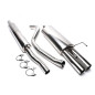sistema di scarico 2x76mm round/flanged per Audi 80 berlina, -Avant,  B4 (Cod. T-EVOB4AE276)