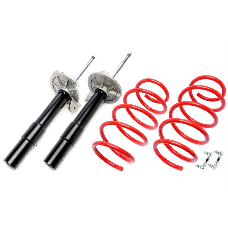 sospensioni sportive  ant. 30mm +biellette  post. (Airmatic)per BMW 7 serie berlina E65 (Cod. T-*EVO